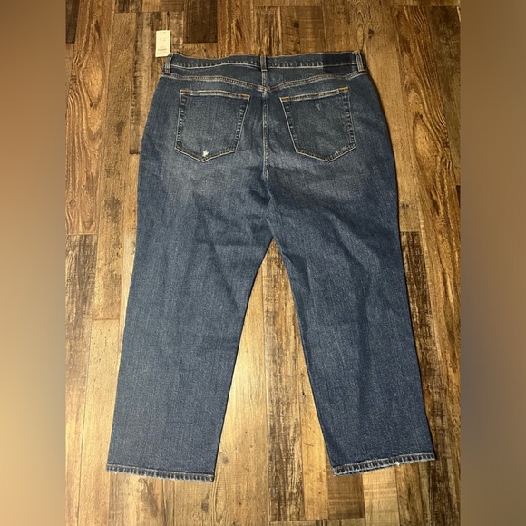 Abercrombie NWT Ultra High Rise Ankle Straight Jean Size 35 - Picture 4 of 6